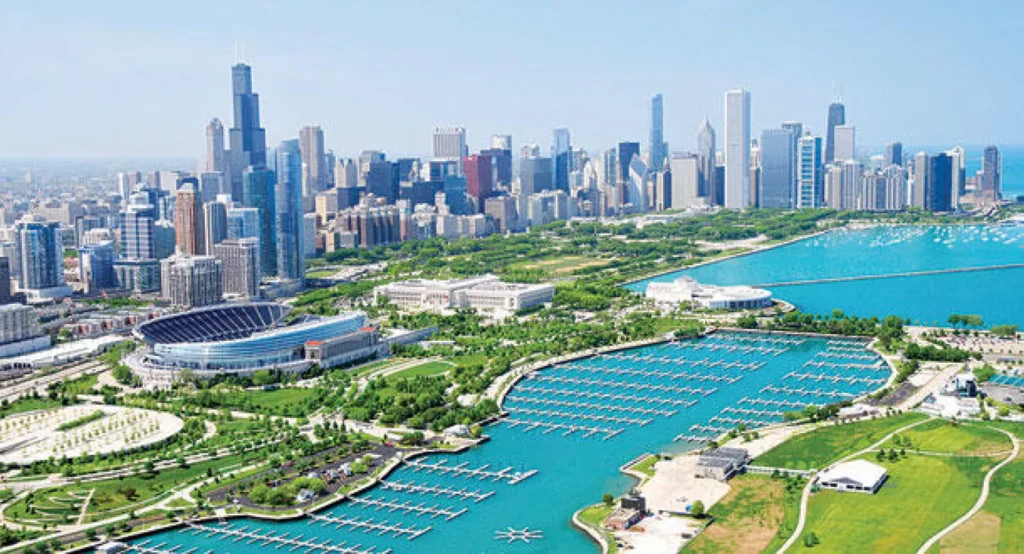 شيكاغو وشلالات نياجرا مع العواصم الأمريكية