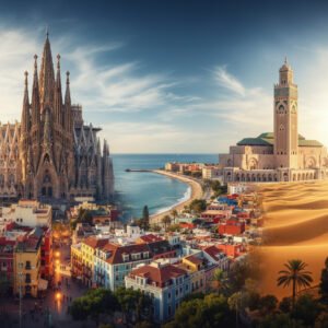 اسبانيا البرتغال المغرب